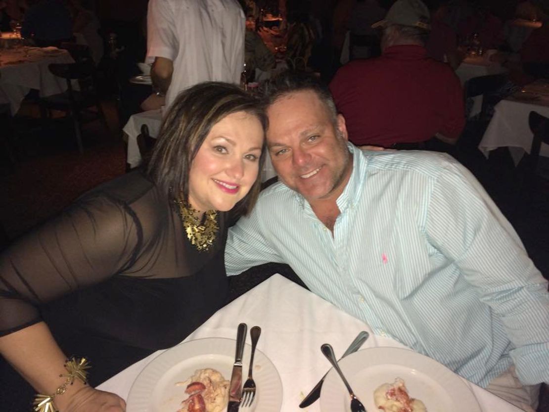 Photo of plane crash victims Marty and Kimberly Gutzler from Marty Gutzler's Facebook page. The caption is "Lister for New Year's Eve!" and the photo was taken at The Reach restaurant at the Waldorf-Astoria resort in Key West, FL.
