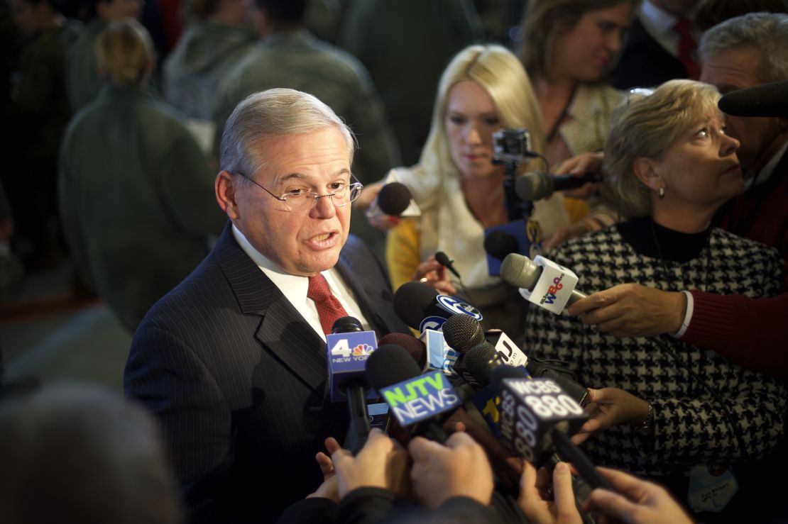 Sen. Bob Menendez in New Jersey last December.