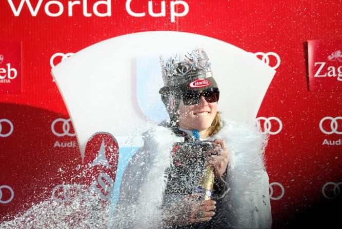 Shiffrin is currently second in the slalom standings after five races and second in the overall World Cup standings after 15 races.