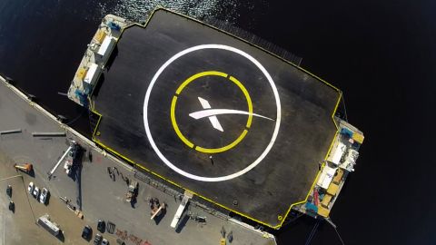 Falcon 9 landing site.