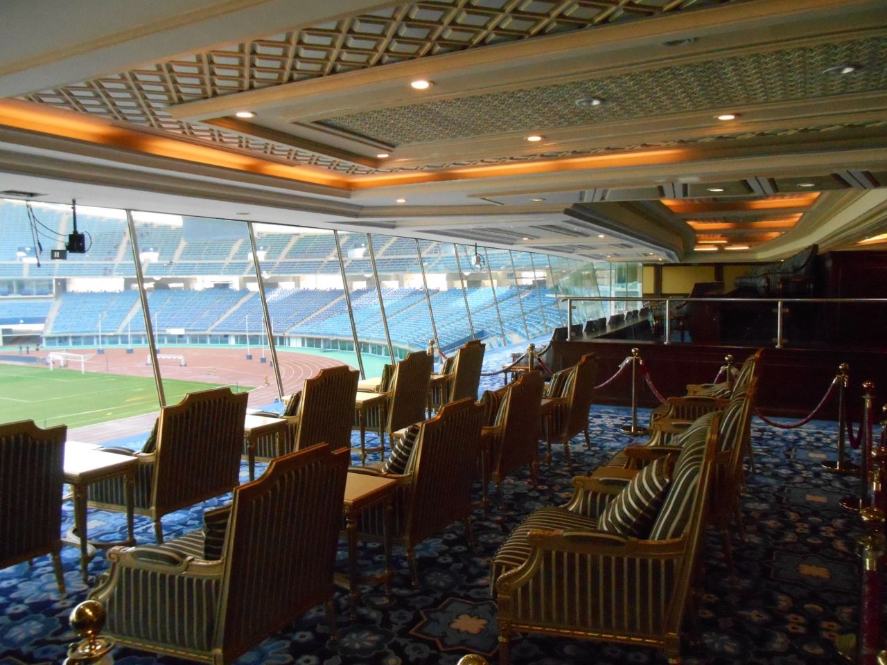 Forget VIPs -- the Jaber Al-Ahmad International Stadium was built to cater for VVIPs. The arena's VVIP seating section, known as the Emir's Box, is modeled on the Directors' Box at Arsenal's Emirates Stadium.