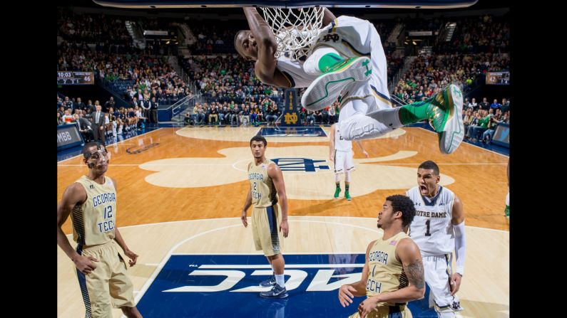 <a href="index.php?page=&url=http%3A%2F%2Fbleacherreport.com%2Farticles%2F2318213-notre-dames-jerian-grant-rises-up-for-emphatic-slam-dunk-vs-georgia-tech" target="_blank" target="_blank">Dunk of the year so far?</a> Notre Dame guard Jerian Grant hangs onto the rim after throwing one down against Georgia Tech on Saturday, January 3. 