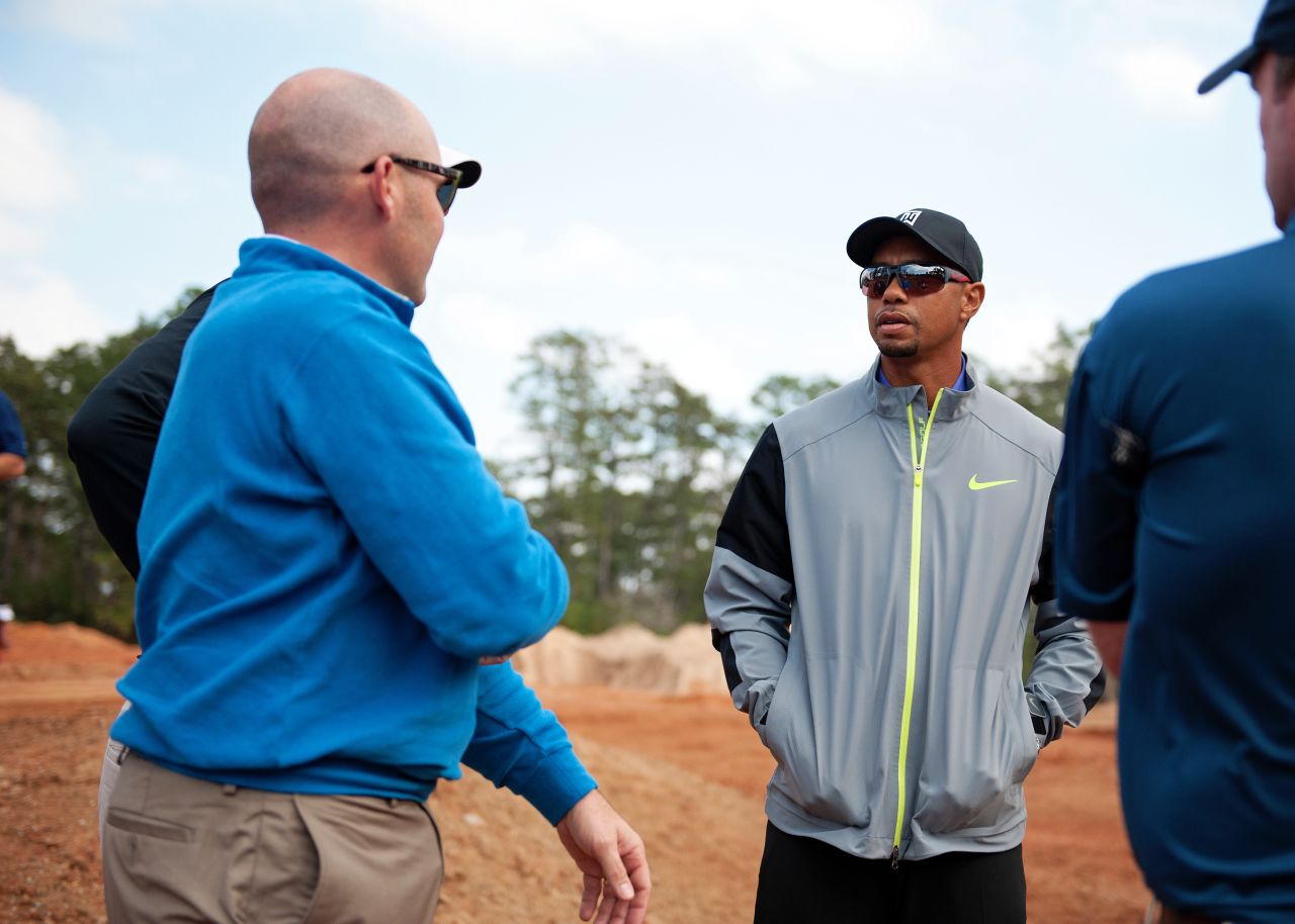 Abbott says Woods has been keen to take input from others during the process and underlined his commitment to the project: "When Tiger Woods goes in, he goes all the way. He doesn't do anything half way and that's reflected in his work ethic on and off the course."