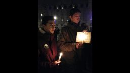 Emmanuel Leger and son Binhkim, 15.