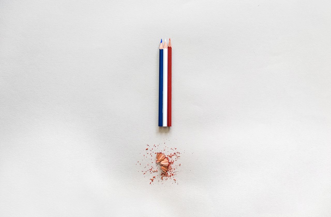 Filmmaker and photographer <a href="http://instagram.com/p/xkhyHwDu6E/?modal=true" target="_blank" target="_blank">Patrick Walsh</a> made an exclamation point using pencils and shavings in the tricolor of the French flag to evoke a commitment to freedom of speech.