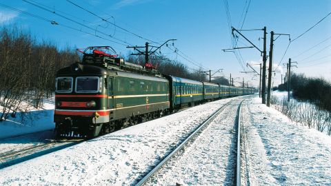 The main route of the Trans-Siberian railway runs from Moscow to Vladivostok and covers 9,258 kilometers.