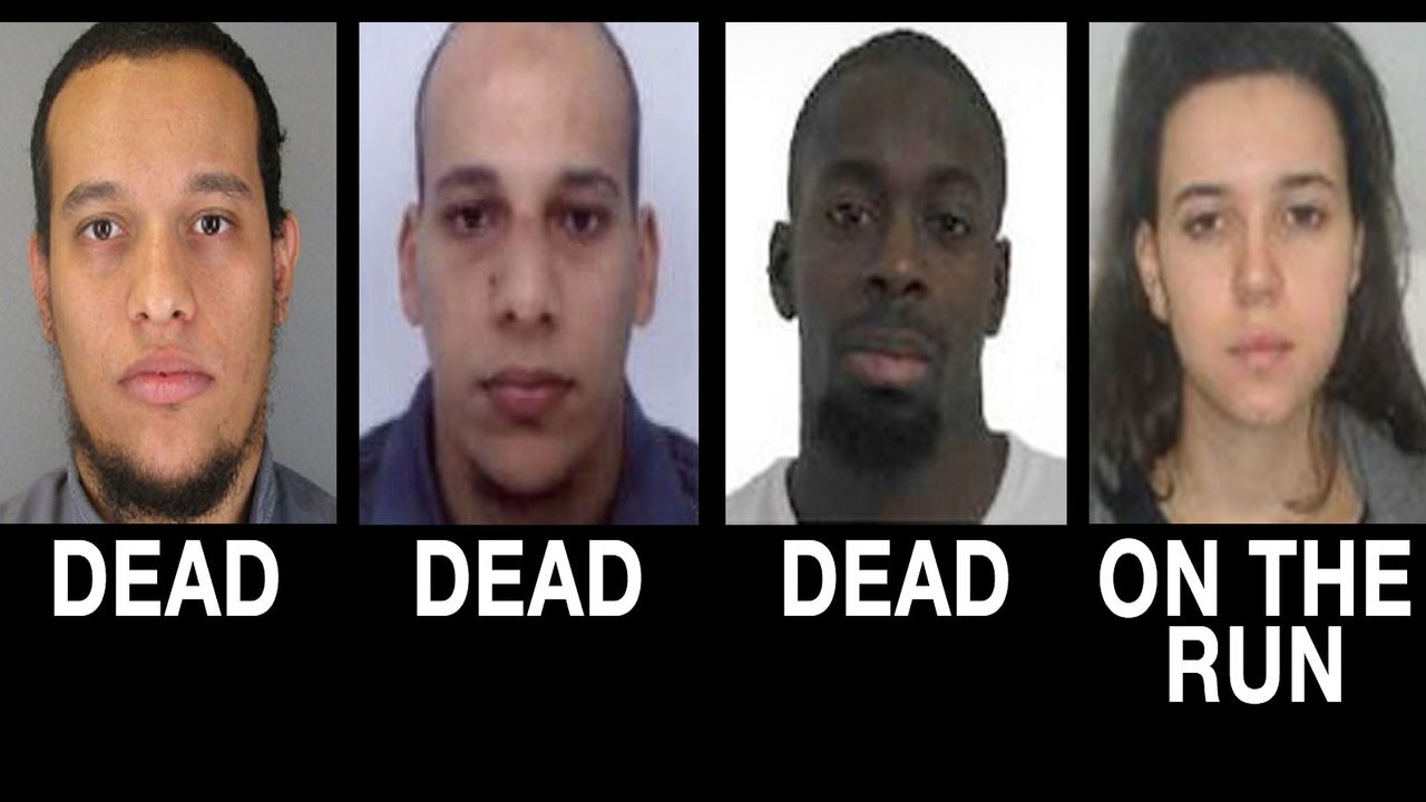 Three suspects dead, one sought
