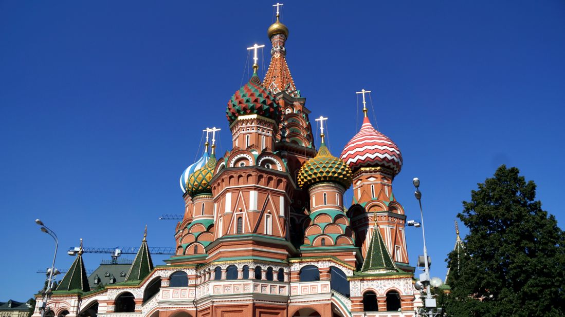 Moscow's St. Basil's Cathedral was among the top 10 most Instagrammed places of 2014. The cathedral's colorful domes draw millions of visitors a year.