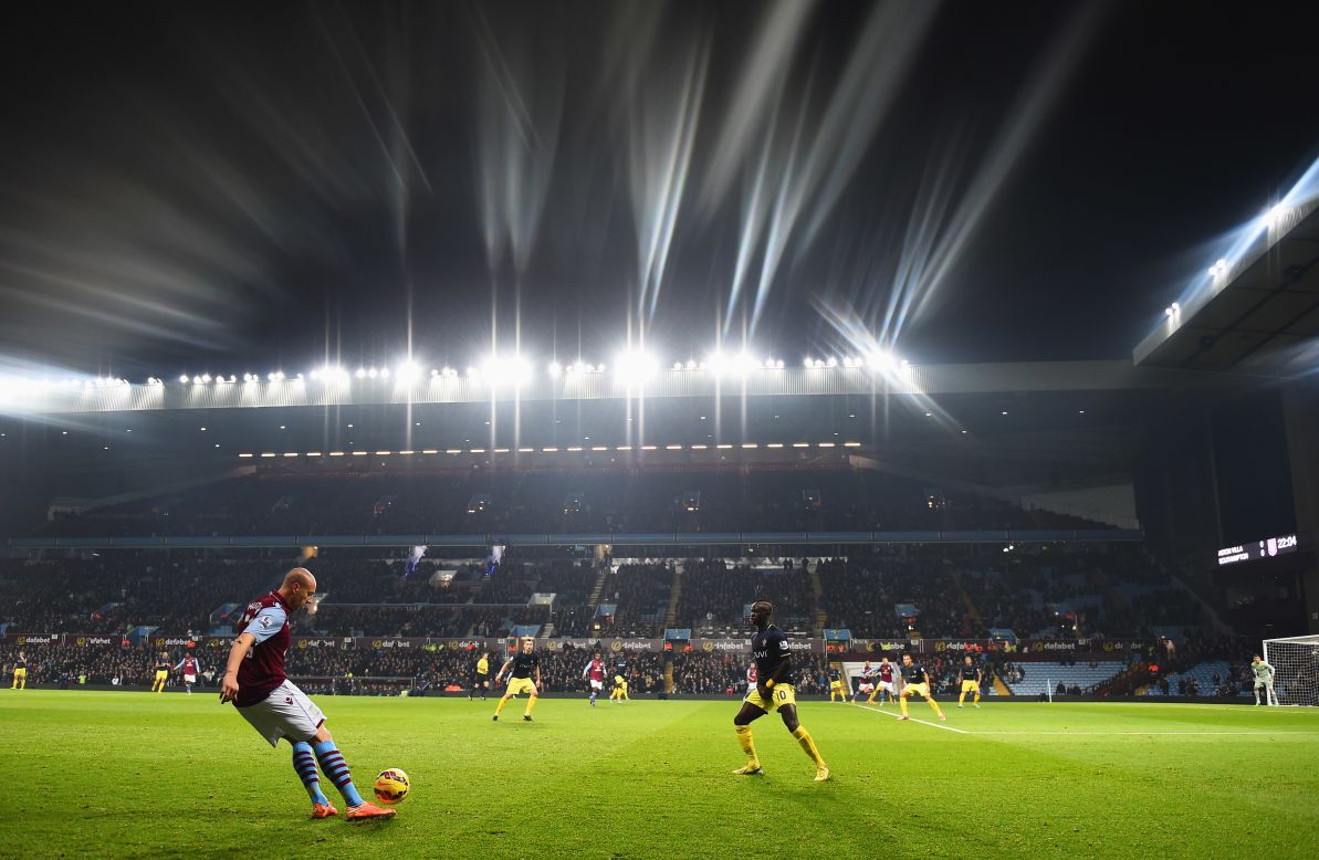 Agbonlahor's last goal game in a 1-1 draw with Southampton on November 24. The match at the team's Villa Park stadium was played out in front of 25,311 fans, the club's lowest home attendance for an EPL game since 1999.