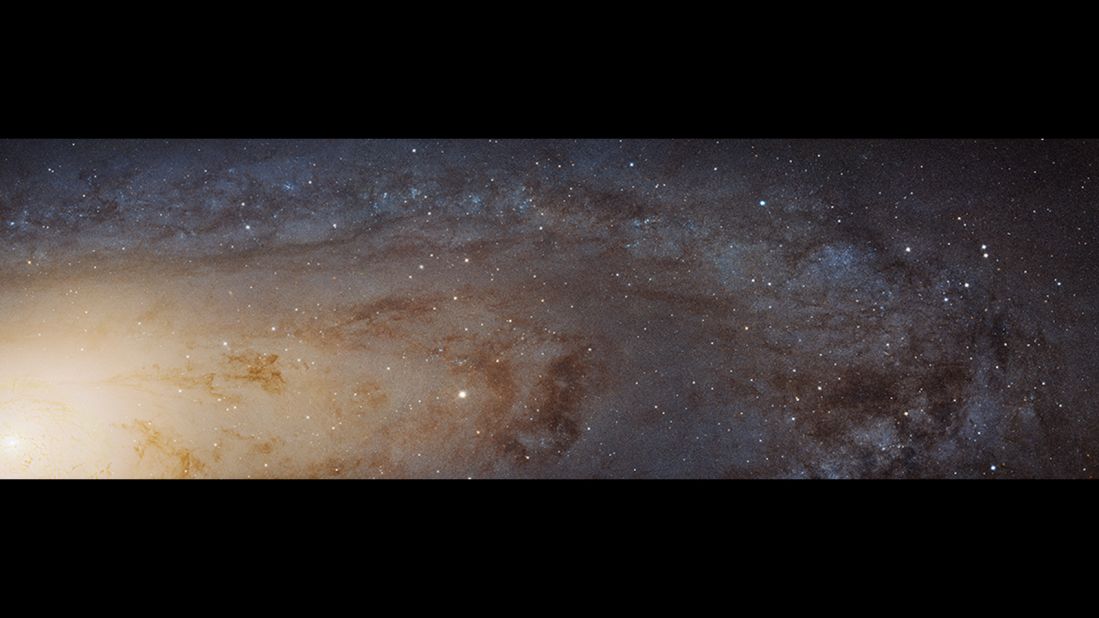 This is the largest Hubble Space Telescope image ever assembled. It's a portion of the galaxy next door, Andromeda (M31).