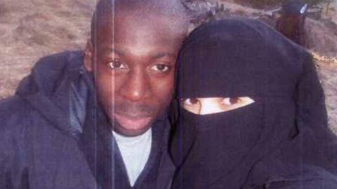 The French newspaper Le Monde says this is a 2010 photo of Hayat Boumeddiene and Amedy Coulibaly.