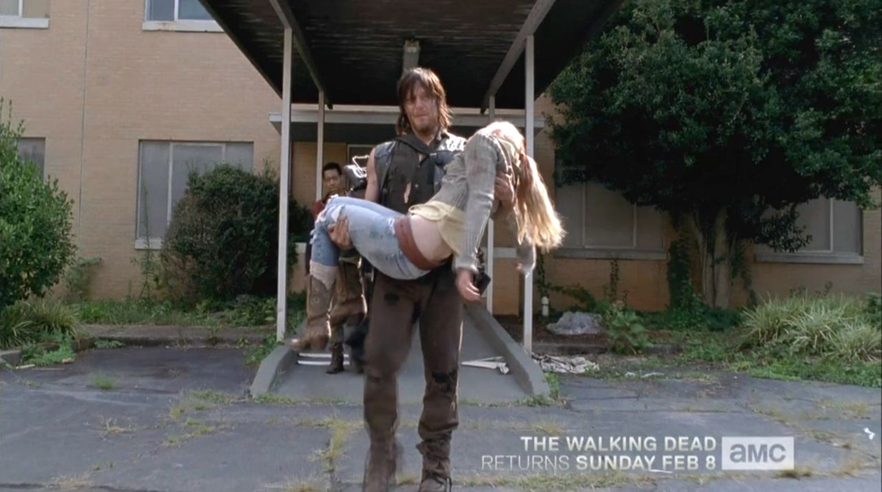 The Walking Dead's" fifth midseason finale was a heartbreaker. Emily Kinney's Beth got into an altercation with Dawn (Christine Woods) that led to her death. 