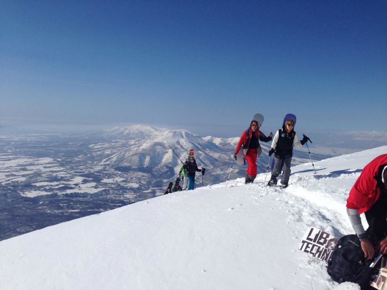 According to Sam Kerr of Niseko Xtreme Tours, climbing the volcano and skiing into its crater is the ultimate backcountry ski experience in the region. 