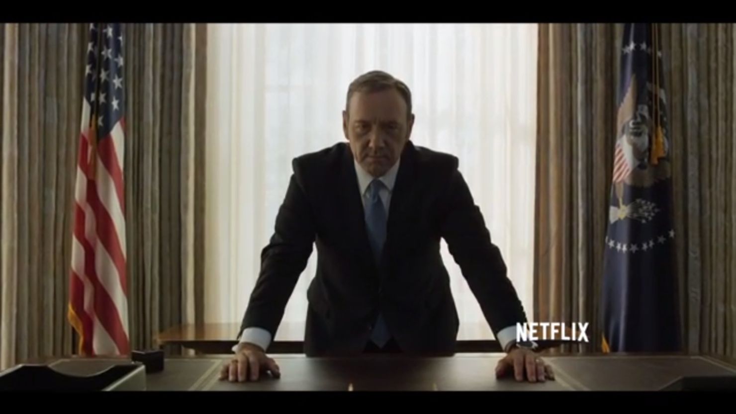 Kevin Spacey as ruthless congressman-turned-President Frank Underwood in "House of Cards."