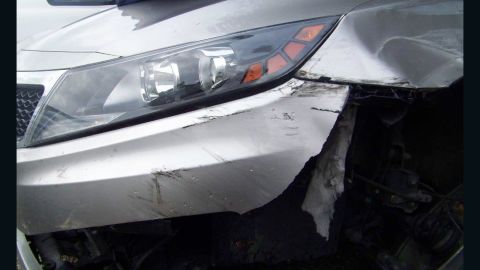 The Louisiana Attorney General's office says when this car was in a wreck, an "aftermarket" bumper didn't perform as it should. 