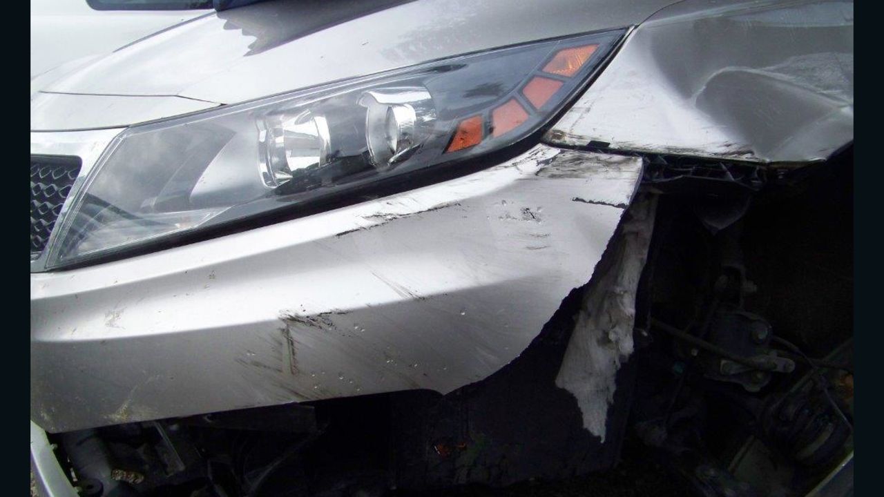 The Louisiana Attorney General's office says when this car was in a wreck, an "aftermarket" bumper didn't perform as it should.