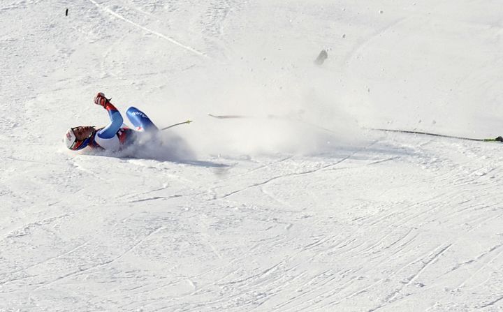 The Swiss skier, a rising star of the sport, was knocked unconscious immediately and only briefly regained consciousness before being placed into a medically induced coma.