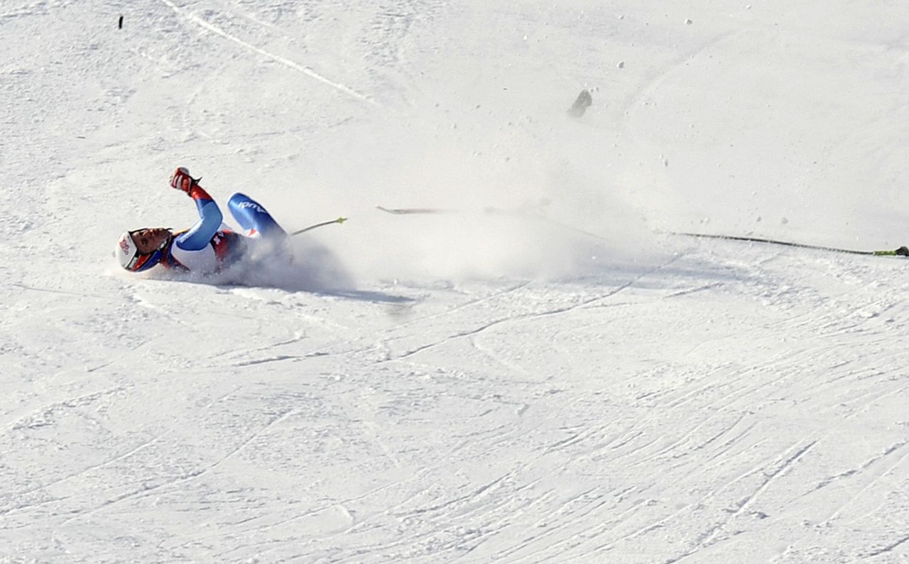 The Swiss skier, a rising star of the sport, was knocked unconscious immediately and only briefly regained consciousness before being placed into a medically induced coma.