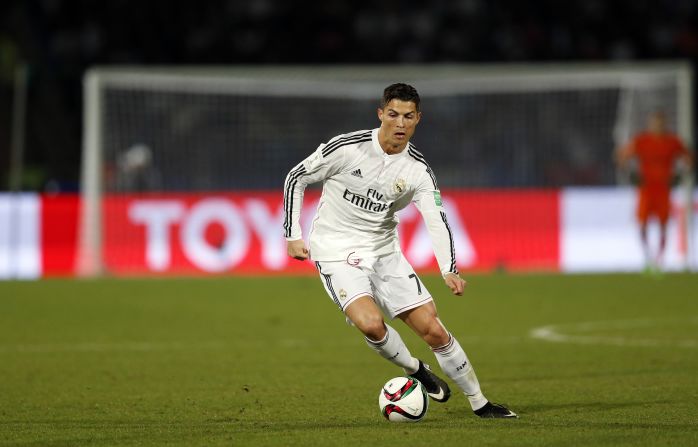 Cristiano Ronaldo in action for his club, Real Madrid. The winner of the Ballon d'Or 12 months ago had another brilliant season for Los Blancos, scoring 51 goals during the 2013/14 season. Ronaldo was also instrumental in Real Madrid's 10th ("La Decima") Champions League title. 