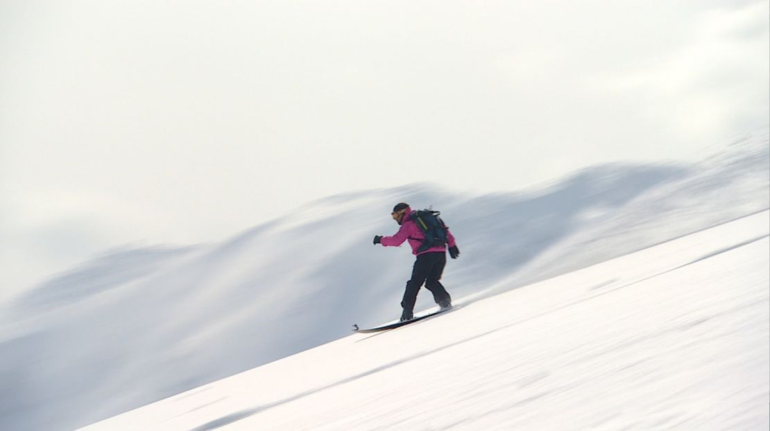 Snowcat skiing is the way to get down in Niseko.