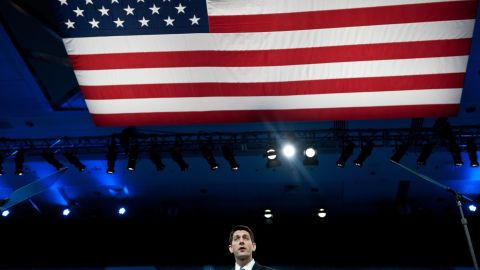 Ryan speaks at the Conservative Political Action Conference in National Harbor, Maryland, on March 15, 2013.