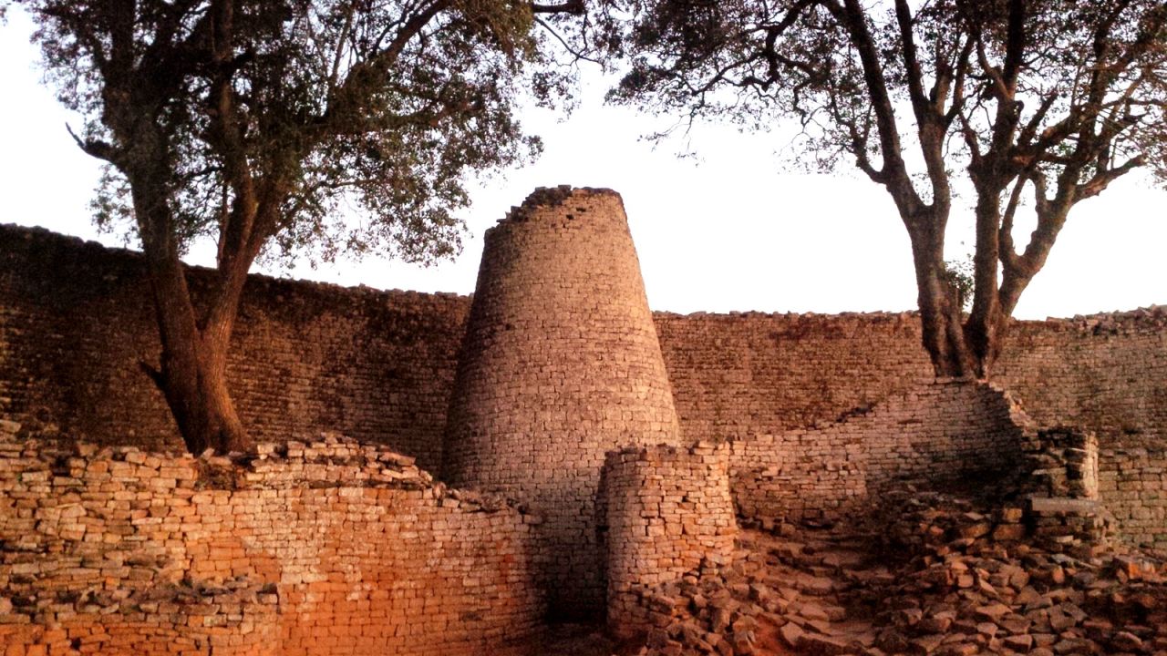 Within the inner walls, a conical tower is the most distinctive landmark in the whole of the ancient city.