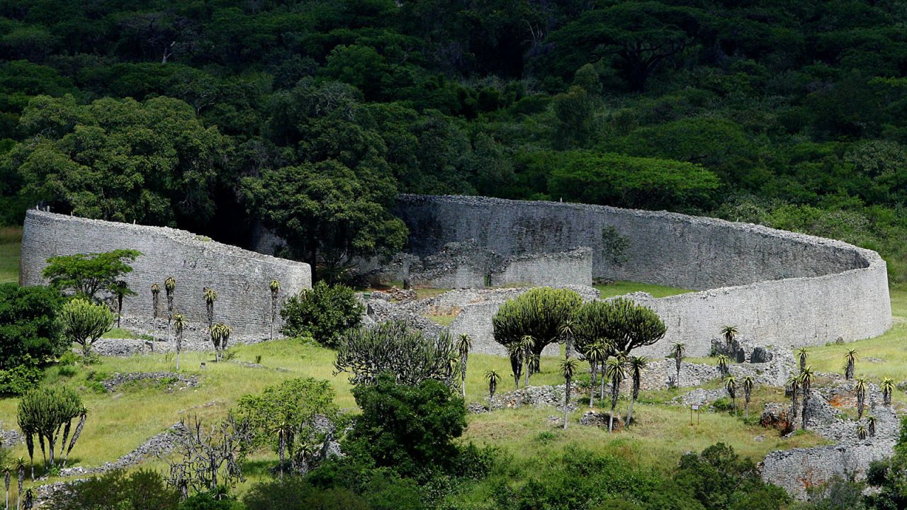 <strong>Great Zimbabwe, Zimbabwe:</strong> As the kingdom of Great Zimbabwe grew into a trading empire from the 11th century, a royal complex expanded creating a terraced palace. Today, massive walls and narrow passages -- usually deserted -- still stand on the hilltop at Great Zimbabwe.