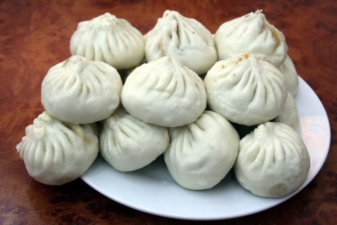 Baozi (steamed dumplings) from Beijing's Qing-Feng, made famous after Xi queued, paid and picked up lunch by himself. 