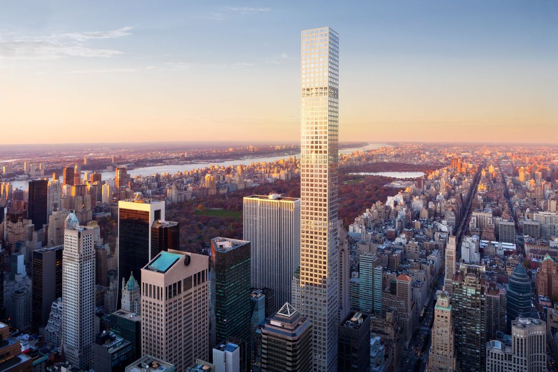 432 Park Avenue, the tallest all-residential tower in the western hemisphere, opened its doors in December 2015, recently became the hundredth supertall building in the world.

Height: 425.5m (1396ft)
Floors: 85
Architect: Rafael Vinoly, SLCE Architects, LLP