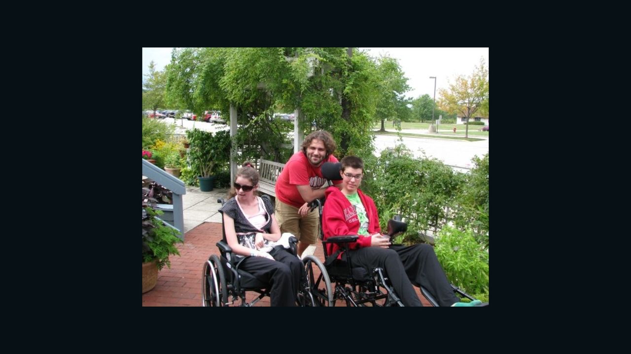 Good and Steve Johnson outside a rehabilitation facility.
