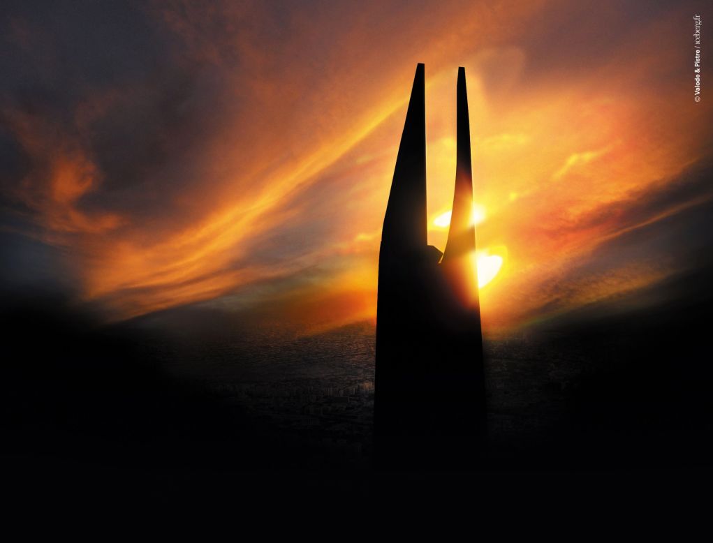 Some online observers have pointed out that the building looks similar to the Barad-dur, the tower of Sauron, depicted in the popular Lord of the Rings trilogy.