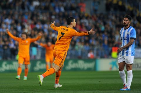 March 15: With his goal against Malaga, Ronaldo becomes the first player to score at least 25 goals in five consecutive seasons.