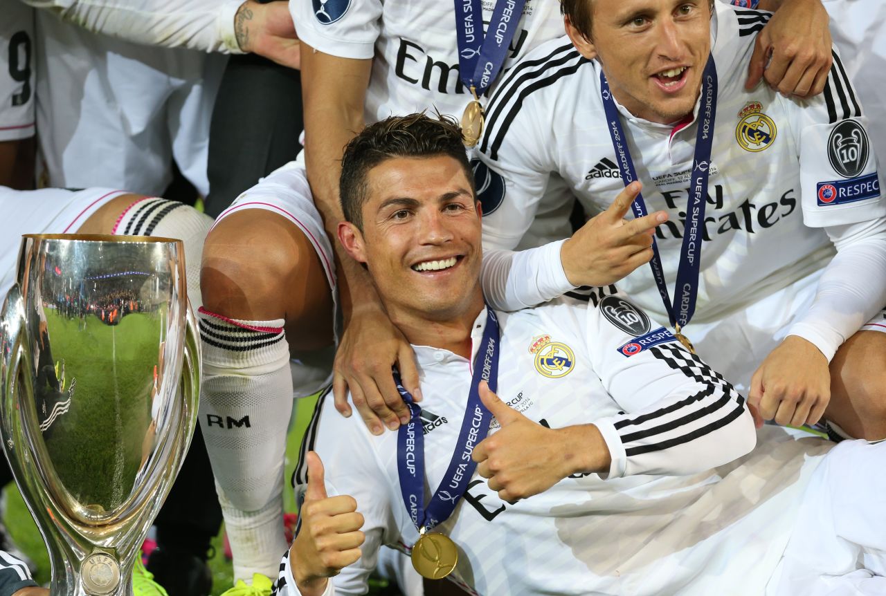 August 12: Ronaldo's Real Madrid wins the Super Cup, while the Portuguese becomes the joint second European competition scorer with 70 goals.