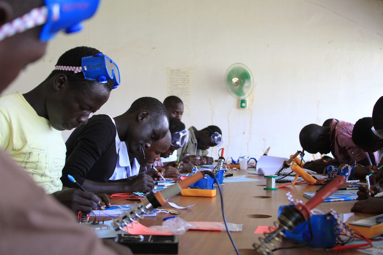 Fundi Bots is active in 15 schools across Uganda and some robotics classes are attended by as many as 50 students.