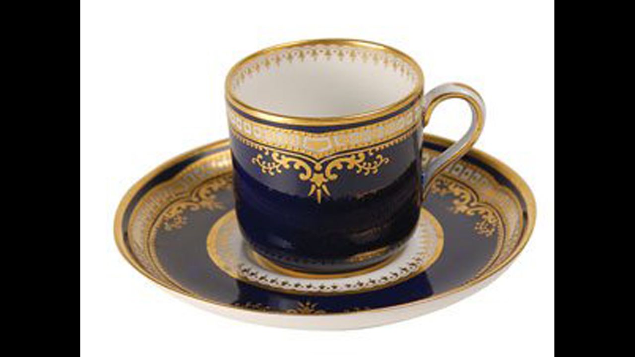 This scarce Titanic cup and saucer were, "destined for the bottom of the Atlantic," RR Auction house said.