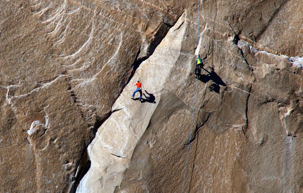 Caldwell ascends what is known as pitch 10 on Tuesday, December 28.