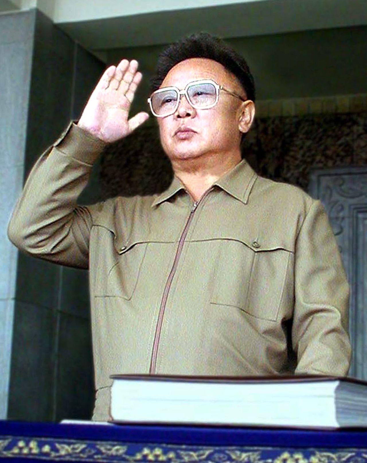 Kim Jong Il saluted his troops during a military parade in Pyongyang in 2002 to mark the 70th anniversary of the founding of the country's army. He died after a heart attack in December 2011. State television reported that Kim died due to "overwork" after "dedicating his life to the people."
