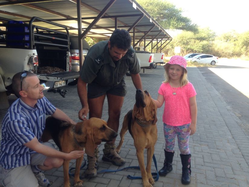 She has raised funds towards two trained sniffer dogs, which will patrol the entrance and exit points to the park, sniffing out poachers' weapons and contraband. 