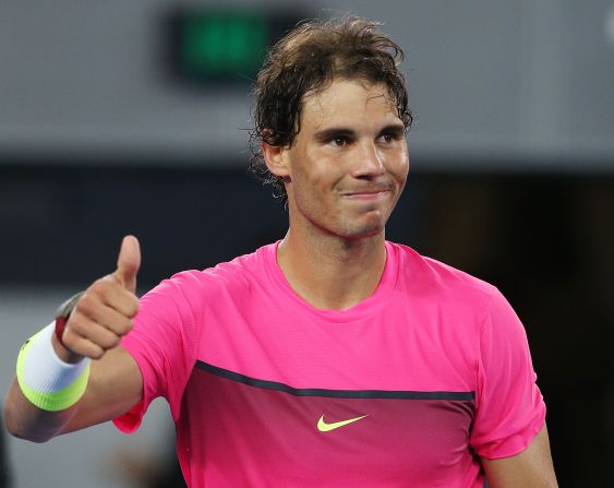 Will it be thumbs up for Rafael Nadal when the Australian Open ends? He makes his grand slam return after missing the U.S. Open with a wrist injury. Nadal is bidding for a 15th major.
