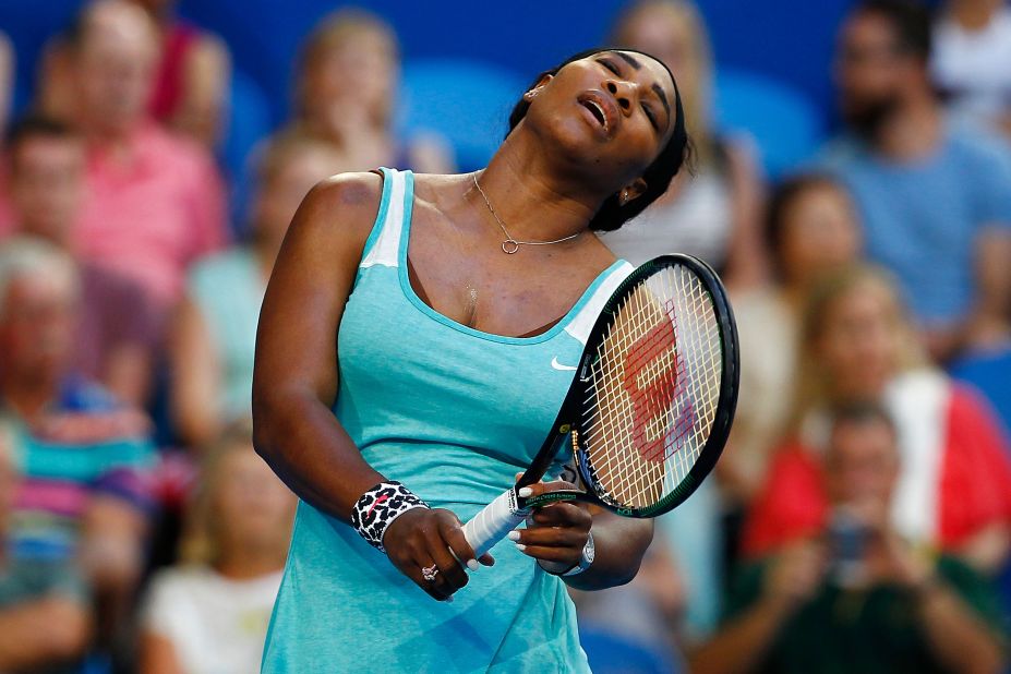 Williams looks crestfallen as she reflects on a point that got away.