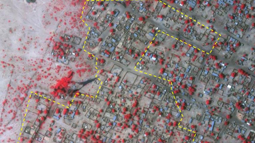 Following a purported massacre of approximately 2,000 people in North-Eastern Nigeria at the hands of Islamist group Boko Haram, these satellite images of Baga depict the town and its surrounding landscape.
Credit: 	DigitalGlobe