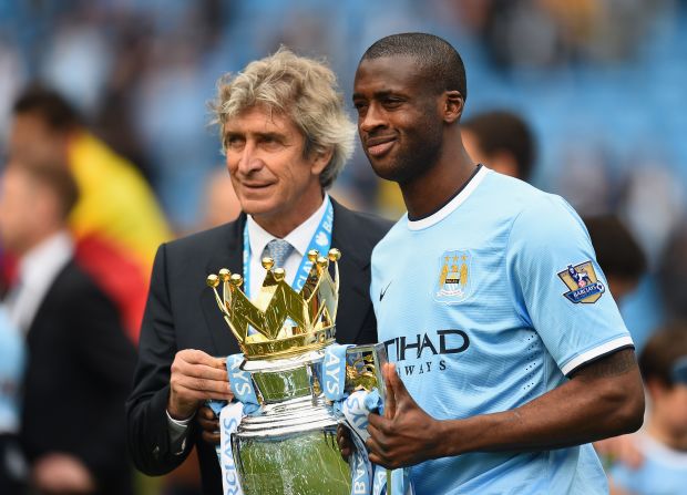 Pellegrini led City to the Premier League title in his first year in charge. City won the league by two points from Liverpool.