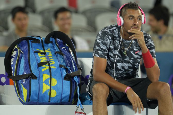 Injuries at the start of the new 2015 season means Kyrgios has spent much of the build-up to the Australian Open on the sidelines.