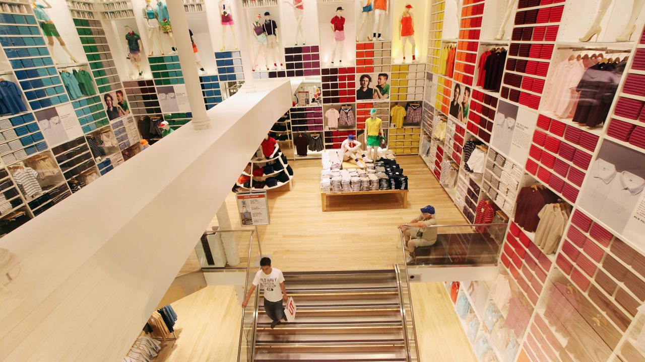 Shoppers at a Uniqlo store in New York City.