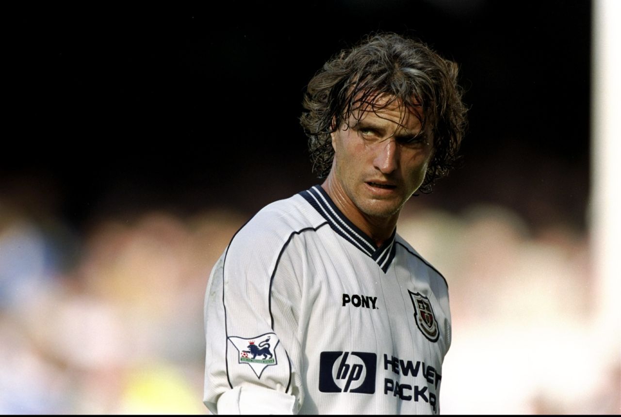 Ginola swapped Newcastle for Tottenham in 1997 and was crowned Player of the Year in 1999, the same year he won his only trophy in England -- the League Cup. He scored some memorable goals in white, most notably a fine solo strike in the FA Cup against Barnsley.