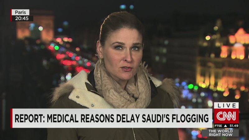 Report: Medical reasons delay Saudi’s flogging