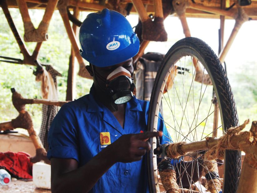 Booomers International is also a social enterprise training rural Ghanaian communities in the art of bicycle manufacture to provide an economic freedom many of them have never experienced.
