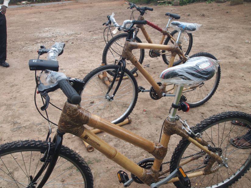 Bamboo bicycles are increasing in popularity Ghana with many companies now manufacturing the products for the market, including Booomers International.