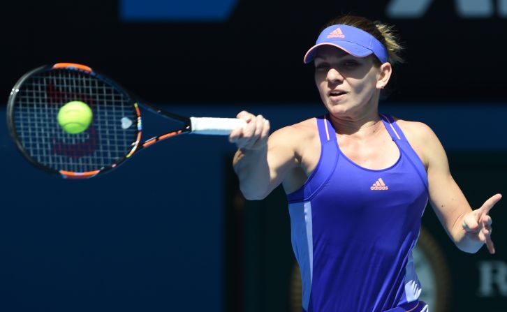 Ivanovic's exit means third-seed Simona Halep might have an easier time of advancing to the semifinals. Halep progressed in straight sets Monday.