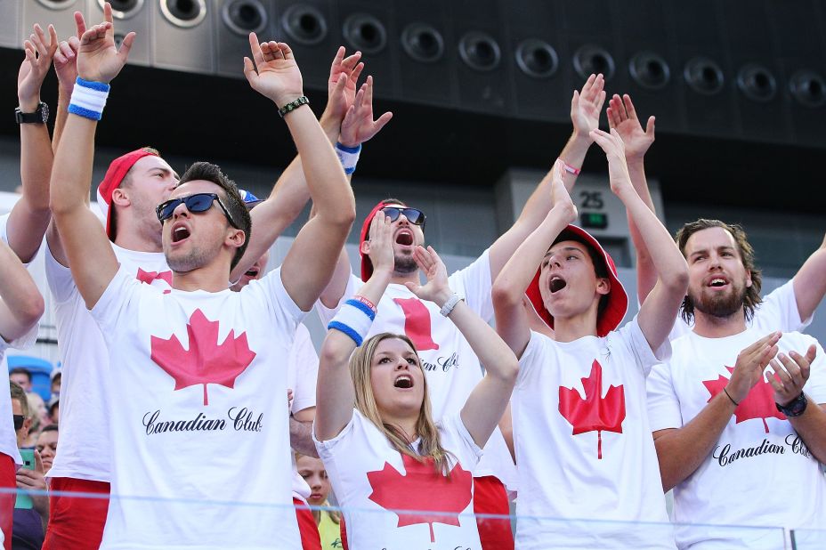 Canadian fans were out in full force rooting for Eugenie Bouchard. Bouchard and Milos Raonic are both top-10 players. 